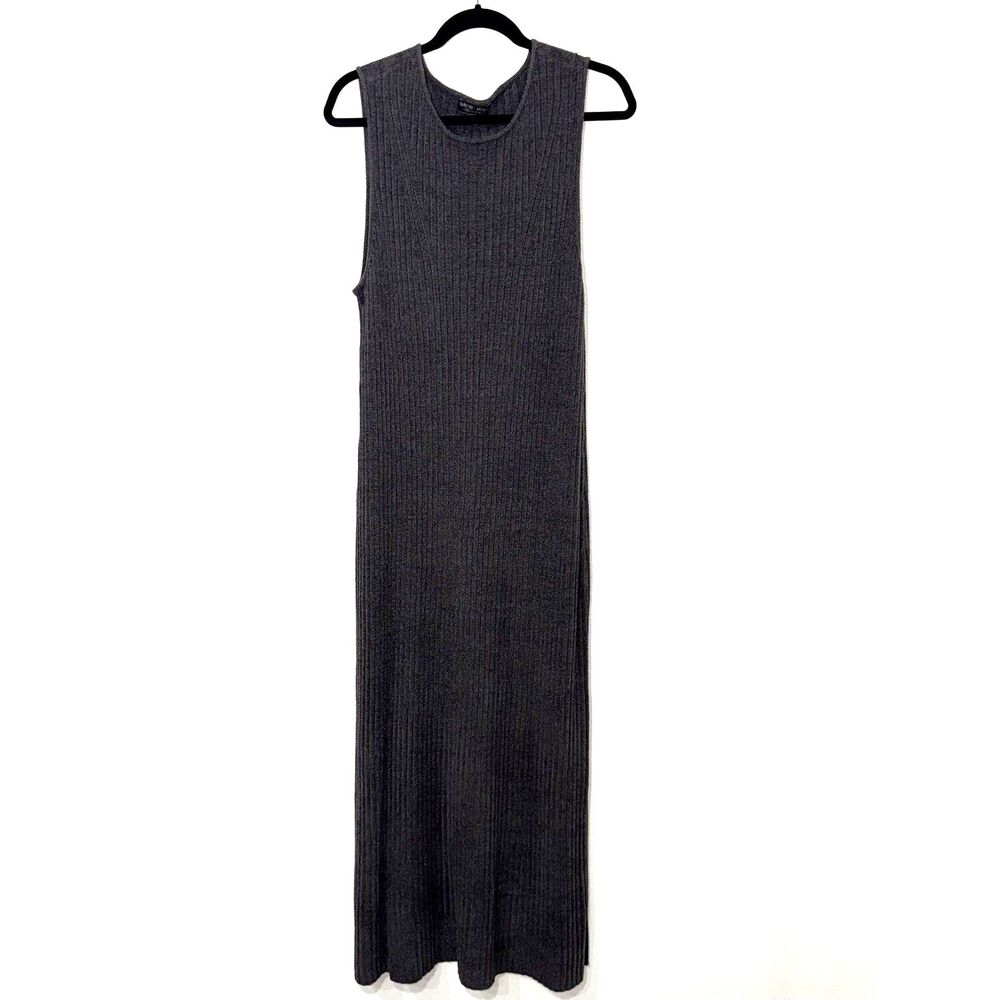 Barefoot Dreams Cozy Chic Ultra Lite Ribbed Maxi Dress - Carbon 1X - Picture 2 of 9